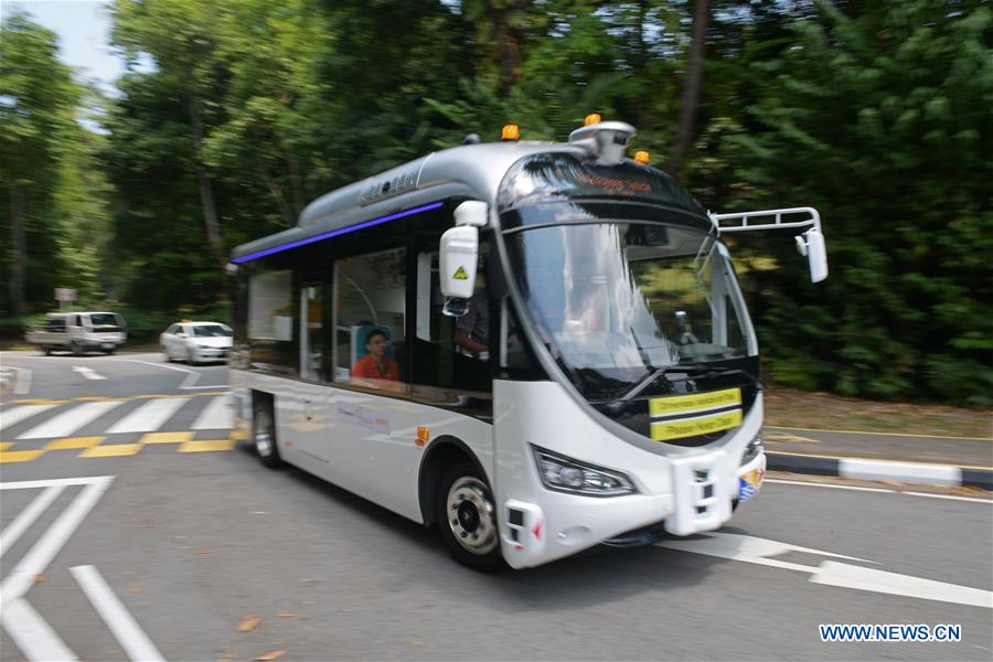 SINGAPORE-TRANSPORT-AUTONOMOUS SHUTTLE-PUBLIC TRIAL