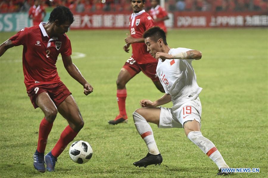 (SP)MALDIVES-MALE-SOCCER-2022 QATAR FIFA WORLD CUP-ASIAN QUALIFIERS-CHINA VS MALDIVES