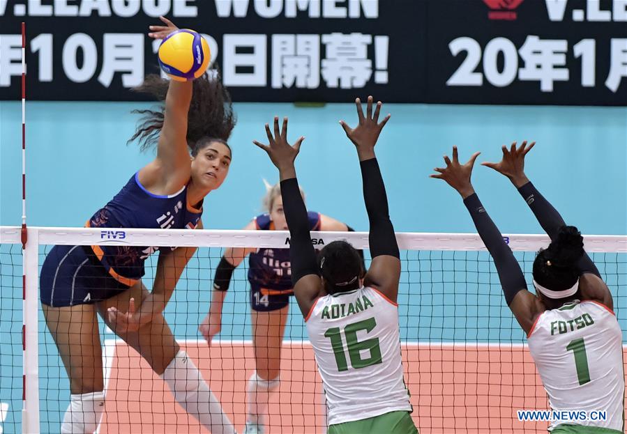 (SP)JAPAN-TOYAMA-VOLLEYBALL-WOMEN'S WORLD CUP-CMR VS NED