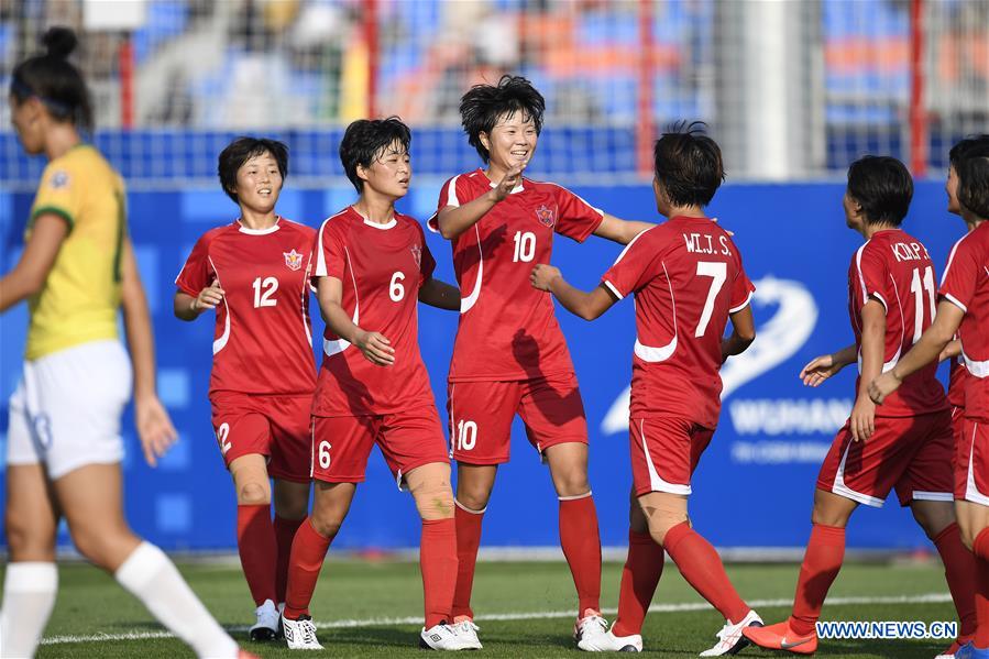 (SP)CHINA-WUHAN-7TH MILITARY WORLD GAMES-FOOTBALL