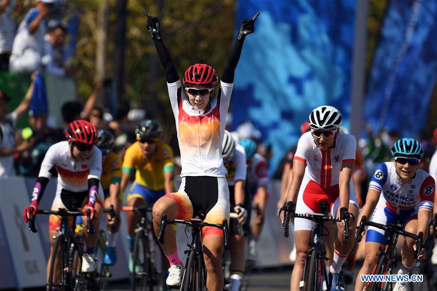 (SP)CHINA-WUHAN-7TH MILITARY WORLD GAMES-CYCLING ROAD-WOMEN'S INDIVIDUAL ROAD RACE