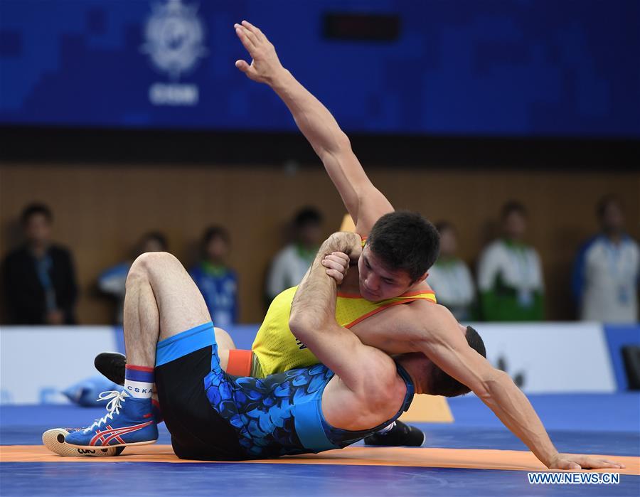 (SP)CHINA-WUHAN-7TH MILITARY WORLD GAMES-WRESTLING