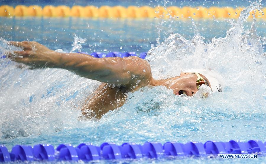 (SP)CHINA-WUHAN-7TH MILITARY WORLD GAMES-SWIMMING-MEN 4×100M MEDLEY RELAY