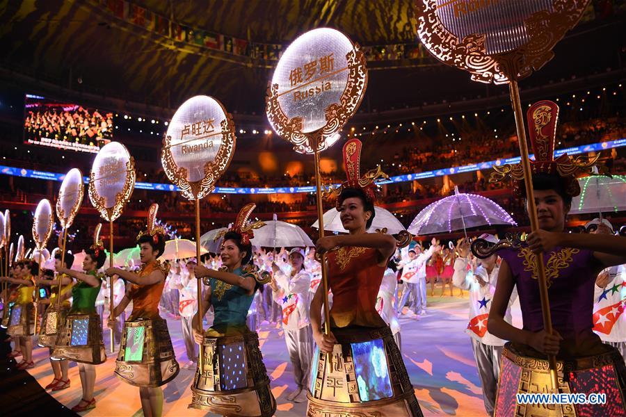 (SP)CHINA-WUHAN-7TH MILITARY WORLD GAMES-CLOSING CEREMONY