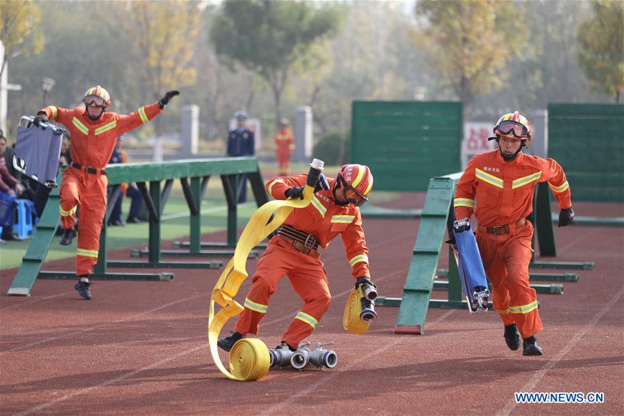 CHINA-HEBEI-HENGSHUI-FIREFIGHTER-DRILL (CN)