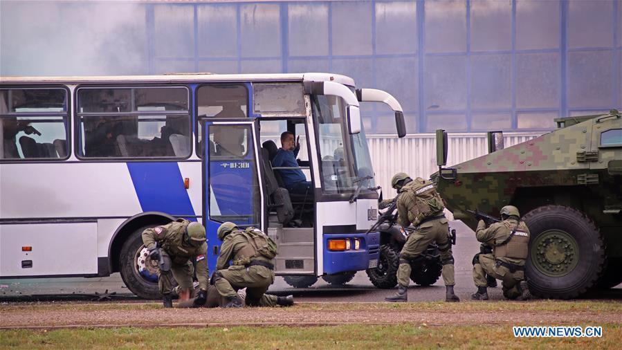 SERBIA-SMEDEREVO-CHINA-POLICE-DRILL