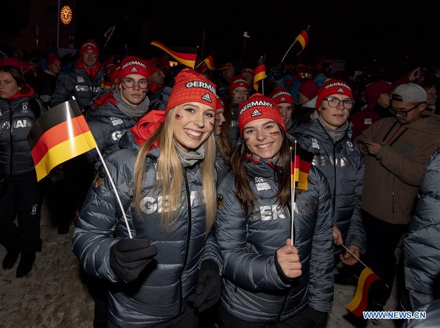 (SP)SWITZERLAND-ST. MORITZ-3RD YOUTH WINTER OLYMPIC GAMES-OPENING CEREMONY