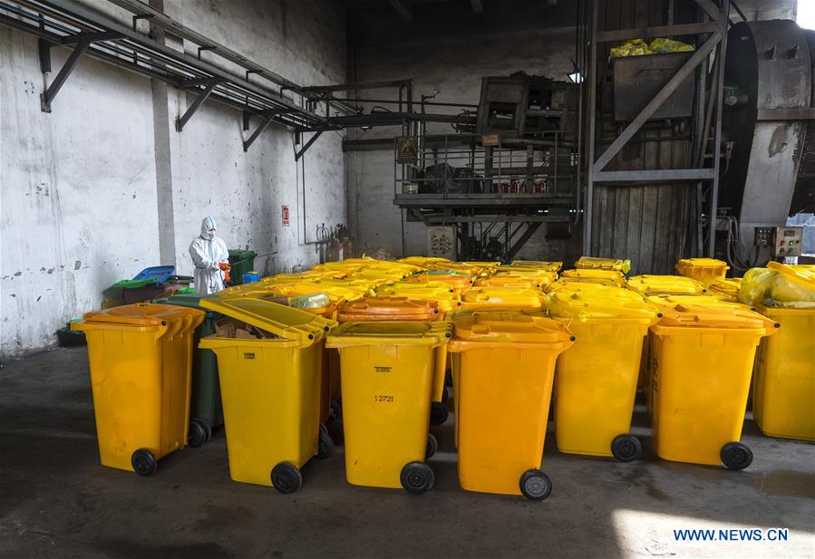 (FOCUS)CHINA-HUBEI-WUHAN-COVID-19-MEDICAL WASTE DISPOSAL (CN)