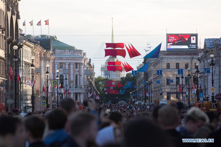 RUSSIA-ST. PETERSBURG-SCARLET SAILS FESTIVAL