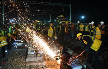 Feidong Railway Station in China's Anhui under transformation